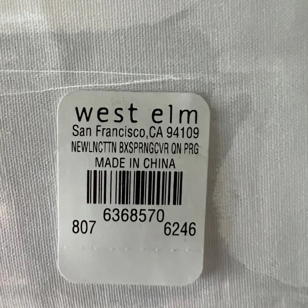 West Elm Linen Bed Skirt-NEW - Picture 3 of 3